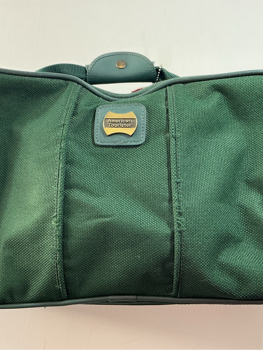 American Tourister Dark Green Men’s Duffel Bag with Gold Logo